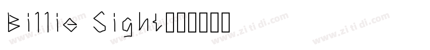 Billie Sight字体字体转换